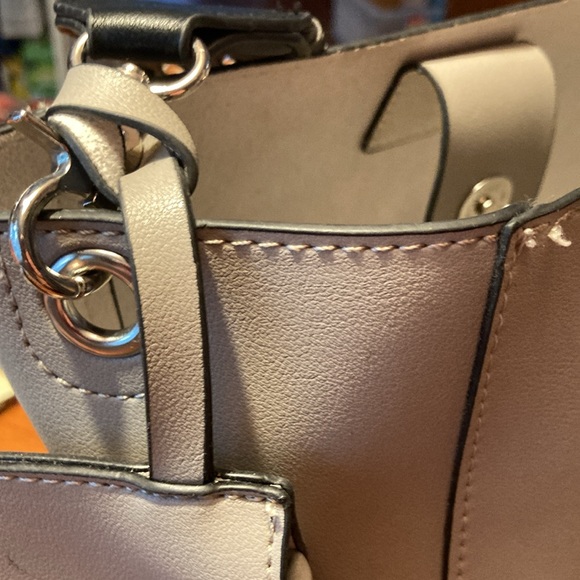 Tote. CO LAB Leather Hobo roomy tote with studded strap - Picture 10 of 11